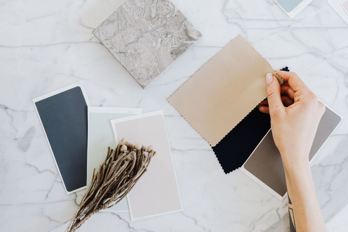 Materials hand · Eleven Home design + build